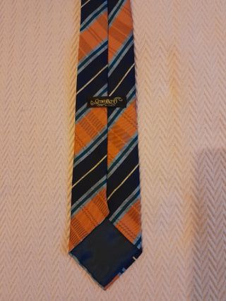 Cravatta Vintage Anni '80 Fantasia Righe