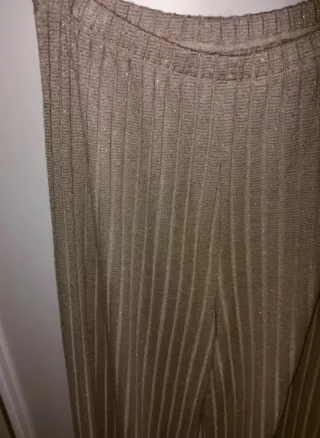 Pantalón dorado brillante talla única