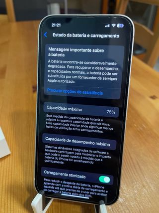 iPhone 13 Branco 128GB Caixa Acessórios