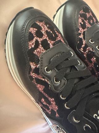 Liu Jo Sneakers Nere Leopardate Glitter
