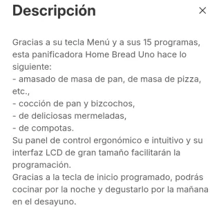 Panificadora Moulinex Uno Blanca