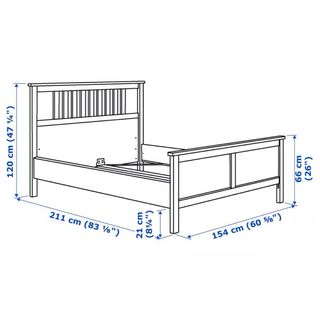 Cama Ikea Hemnes + Colchón Viscoelástico