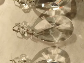 Lote 4 Cristales Lágrima Facetada Lámpara