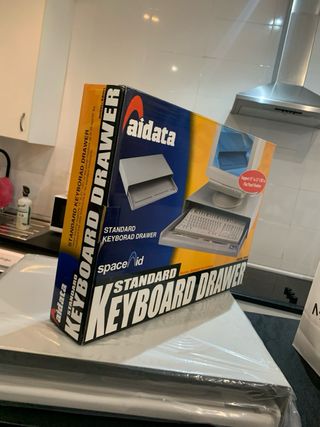 Bandeja Elevadora Monitor pc con cajon para tecla