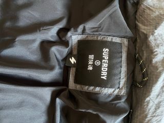 Abrigo largo Superdry Anorak gris Hombre