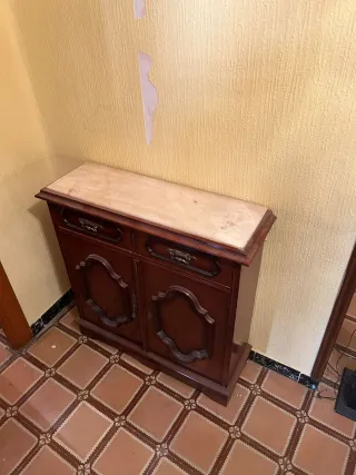 Mueble recibidor de madera