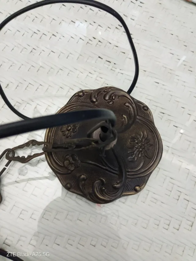 CATENA PER LAMPADARIO CABLATO in METALLO OTTONE