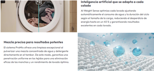 Lavadora Candy 8 kg A -20% Inverter