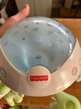 Projetor de berço com móbile de ursinhos