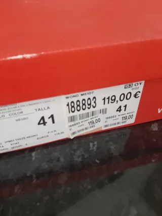 Botines Wonders piel negros talla 41