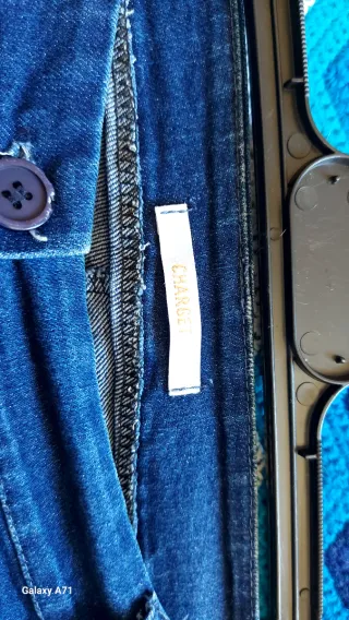 Jeans gamba larga taglia L italiana