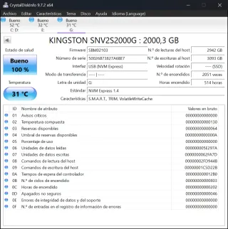 Kingston NV2 2TB PCIe 4.0 NVMe M.2 SSD + carcasa