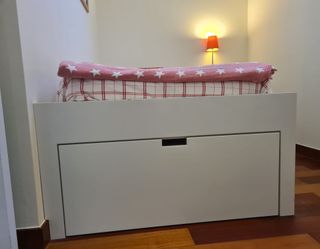 Cama nido blanca lacada DM