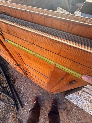 Ventana madera 1m x 1m