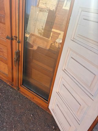 Ventana madera 1m x 1m