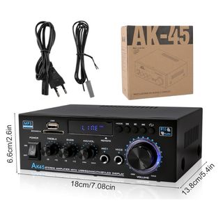 Amplificador Sonido 2.0 800w Estereo Hifi Bluetoot