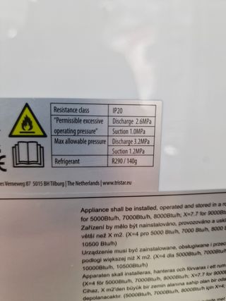Aire Acondicionado Tristar Ip 20 Blanco
