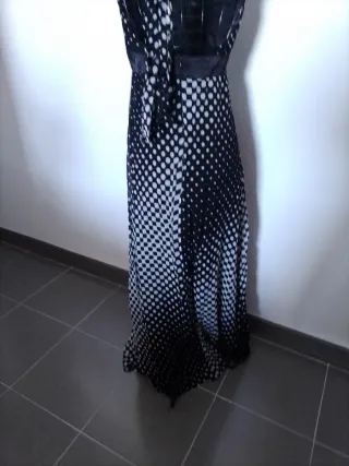 Vestido largo estampado evento