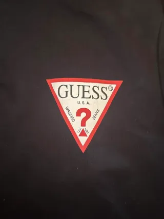 Sudadera GUESS Negra con Capucha