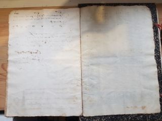 Antiguo documento manuscrito siglo XVIII