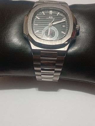 Reloj Automático Paulareis Negro y Plateado