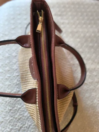 Bolso de verano tejido efecto rafia