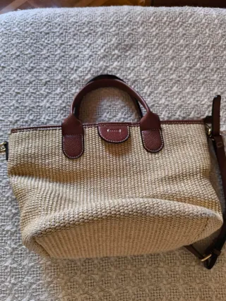 Bolso de verano tejido efecto rafia
