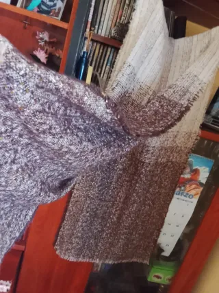 Pañuelo Pashmina Beige y Marrón