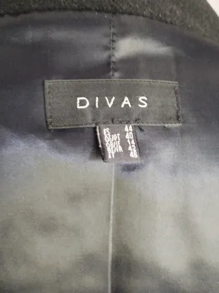 Abrigo Divas Negro