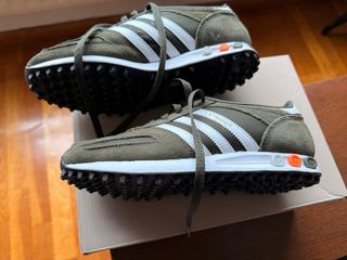 Zapatillas Adidas LA Trainer Talla 38.5 Verde Mili