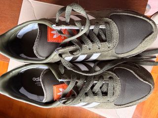 Zapatillas Adidas LA Trainer Talla 38.5 Verde Mili