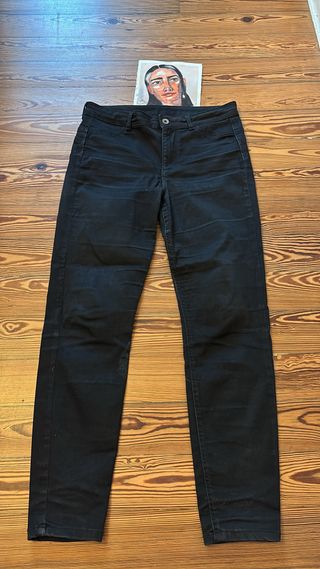 Pantalon Vaquero Calzedonia Negro Talla L Elastano