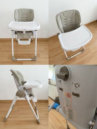 Trona bebé plegable — cómoda y práctica