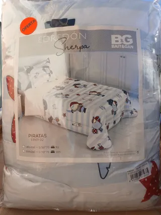 Edredón Sherpa Infantil Piratas Bait&Gan