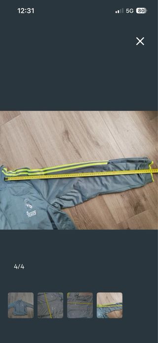 Chaqueta Adidas Real Madrid Vintage Gris