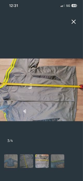 Chaqueta Adidas Real Madrid Vintage Gris