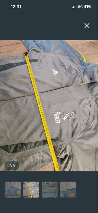 Chaqueta Adidas Real Madrid Vintage Gris