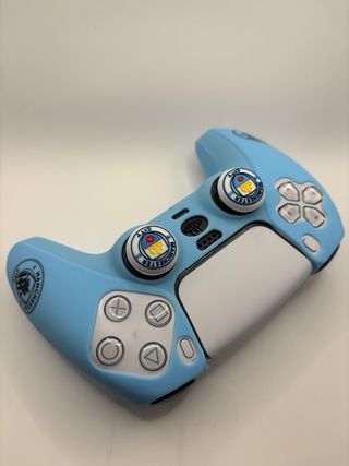 Funda de silicona azul Manchester City mando PS5