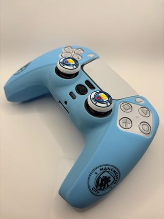 Funda de silicona azul Manchester City mando PS5
