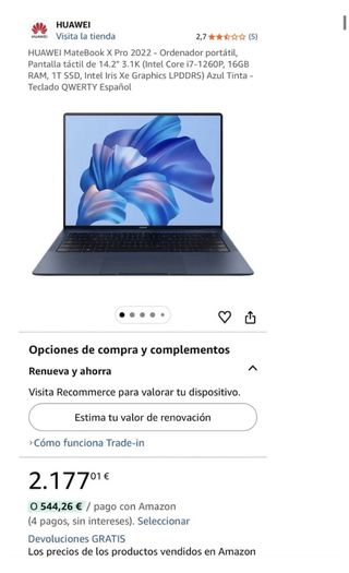 HUAWEI MateBook 16S Gris Oscuro