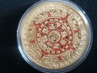 Moneda Calendario Azteca Oro