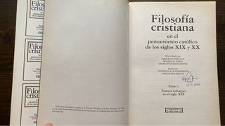 Filosofía cristiana en el pensamiento católico