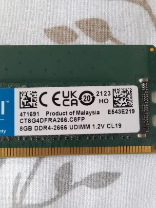 2x Memoria RAM Crucial 8GB DDR4