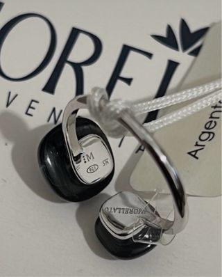 Anello Morellato Argento 925 Nero Regolabile