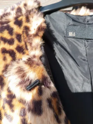 Chaquetón estampado leopardo mujer talla S