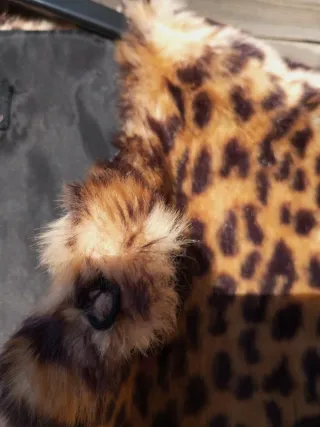 Chaquetón estampado leopardo mujer talla S