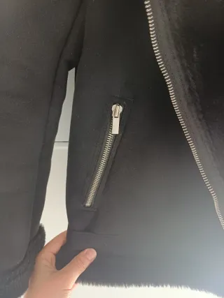 Cazadora biker Mango ante doble faz