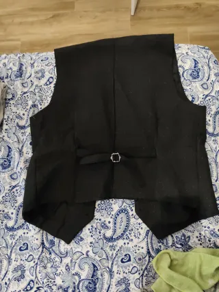 Chaleco de traje negro