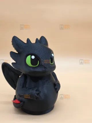 Hucha Impresión 3D Dragón Negro