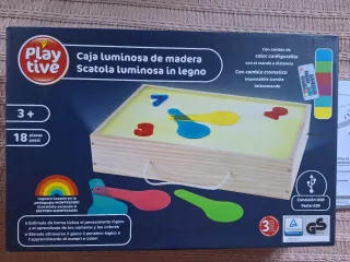 Scatola luminosa Montessori con numeri
